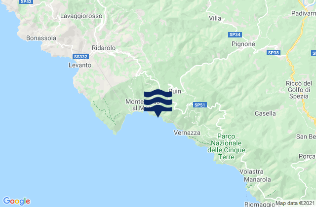 Provincia di La Spezia, Italy潮水
