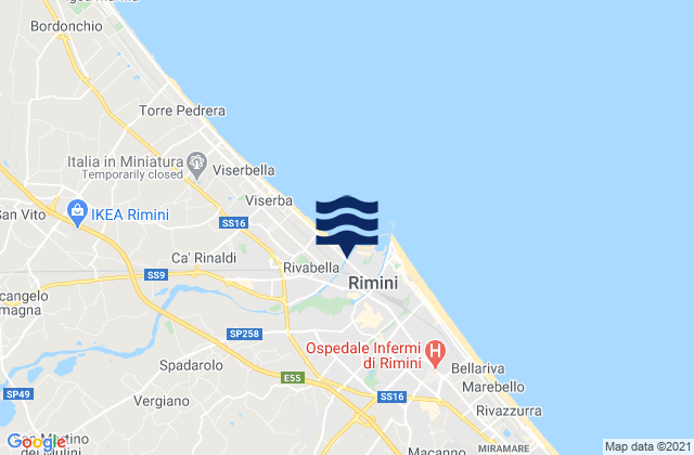 Provincia di Rimini, Italy潮水