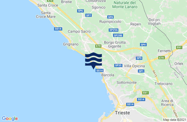Provincia di Trieste, Italy潮水