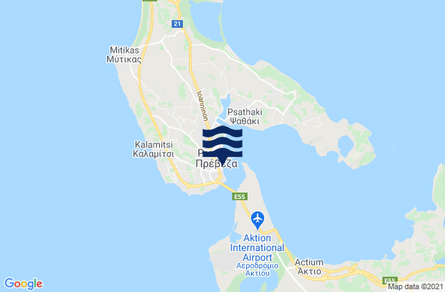 Préveza, Greece潮水