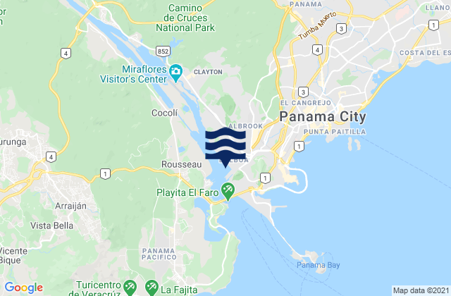Puerto Balboa, Panama潮水