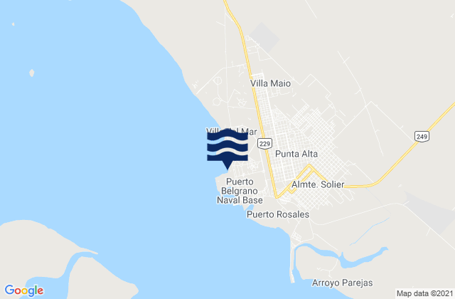 Puerto Belgrano, Argentina潮水