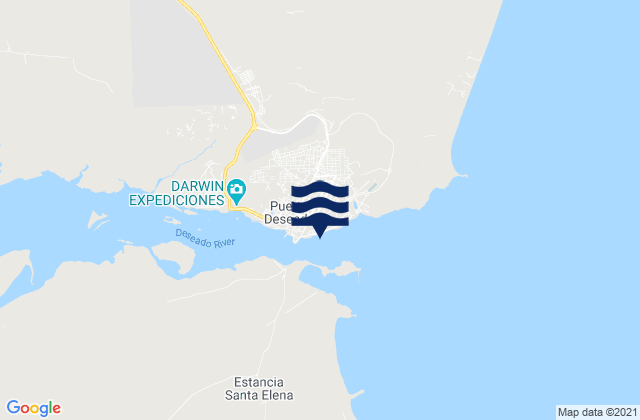 Puerto Deseado, Argentina潮水