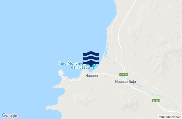 Puerto Huasco, Chile潮水