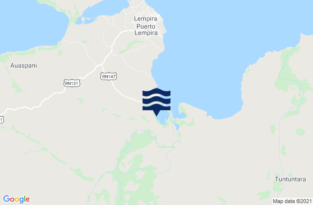 Puerto Lempira, Honduras潮水