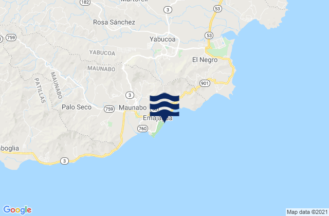 Puerto Maunabo, Puerto Rico潮水