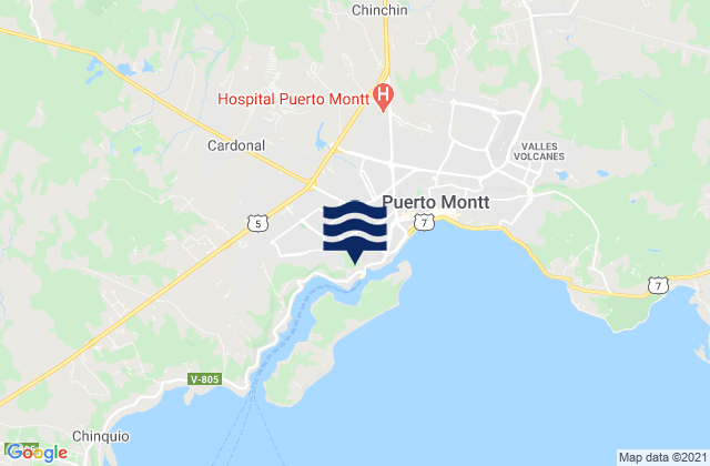 Puerto Montt, Chile潮水