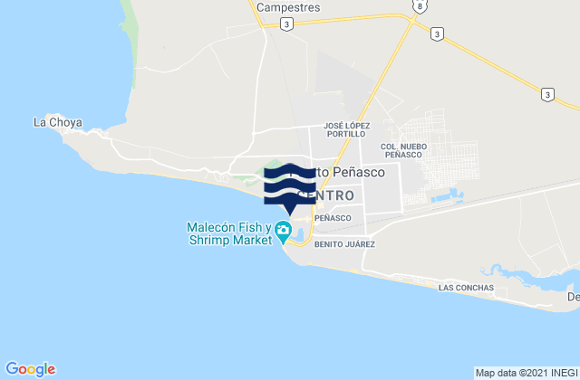 Puerto Peñasco, Mexico潮水