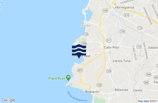 Puerto Real, Puerto Rico潮水