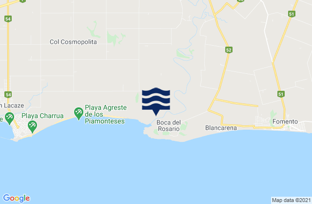 Puerto Rosario, Uruguay潮水