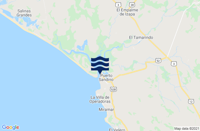 Puerto Sandino, Nicaragua潮水