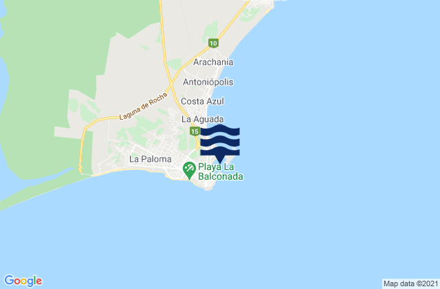 Puerto Viejo, Uruguay潮水