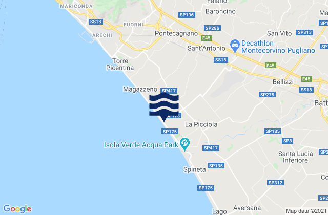 Pugliano, Italy潮水