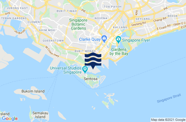 Pulau Brani, Singapore潮水