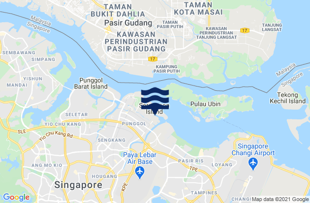 Punggol Fishing Port, Singapore潮水
