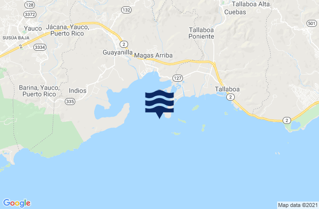 Punta Guayanilla, Puerto Rico潮水