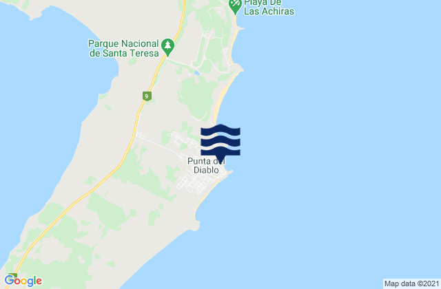 Punta del Diablo, Brazil潮水