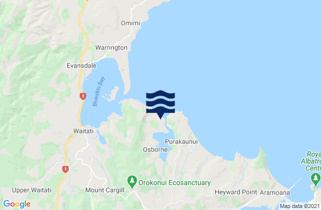 Purakaunui Inlet, New Zealand潮水