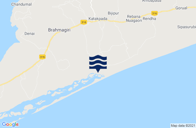Puri, India潮水