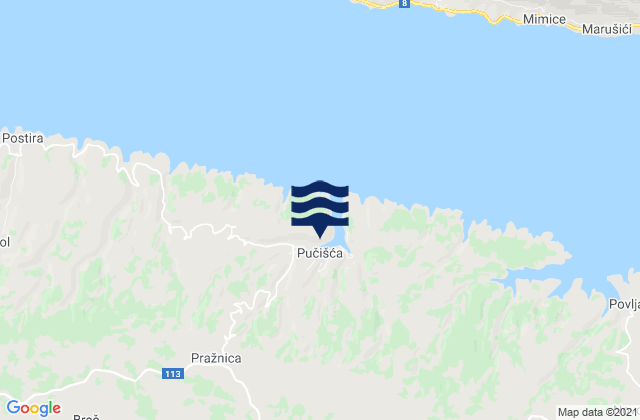 Pučišća, Croatia潮水