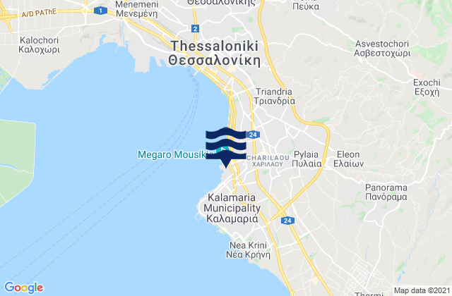 Pylaía, Greece潮水