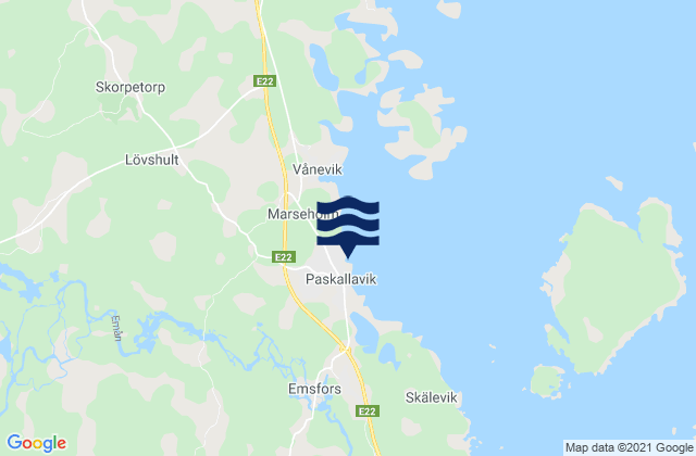 Påskallavik, Sweden潮水