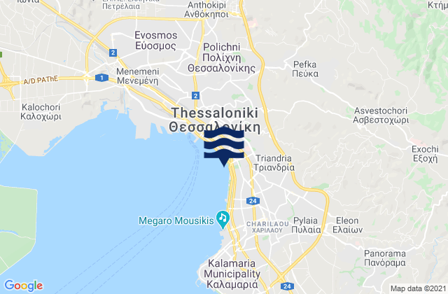 Péfka, Greece潮水