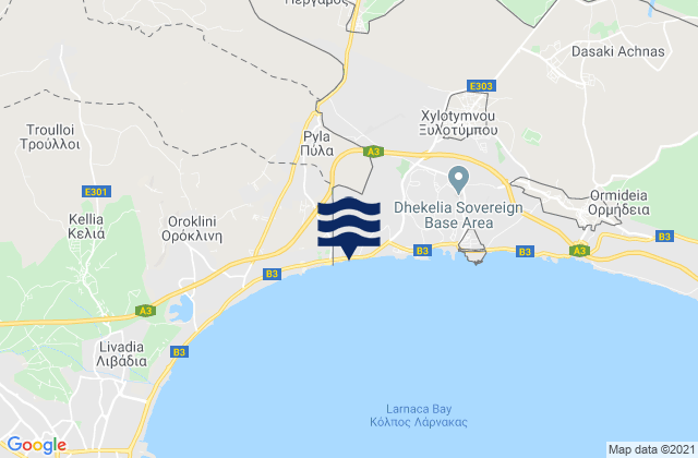 Pérgamos, Cyprus潮水