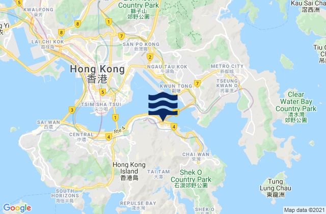 Quarry Bay, Hong Kong潮水