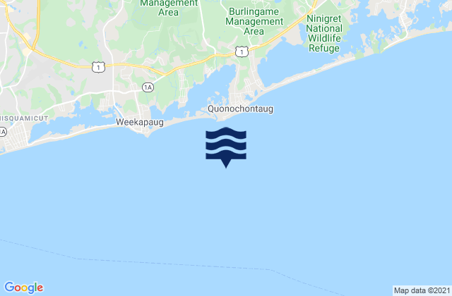 Quonochontaug Beach 1.1 miles S of, United States潮水
