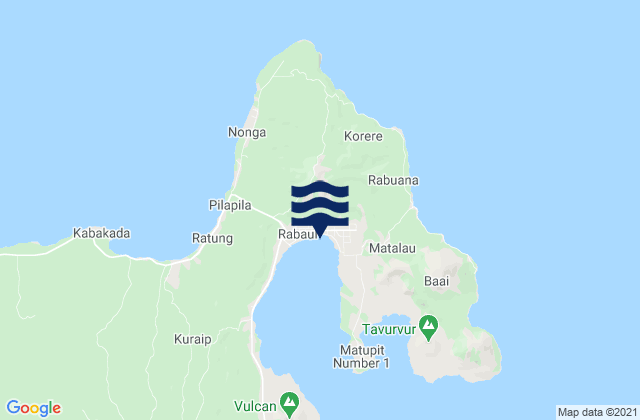 Rabaul, Papua New Guinea潮水