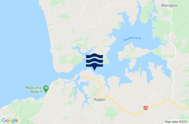 Raglan, New Zealand潮水