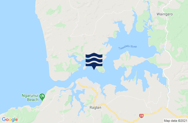 Raglan Harbour (Whaingaroa), New Zealand潮水