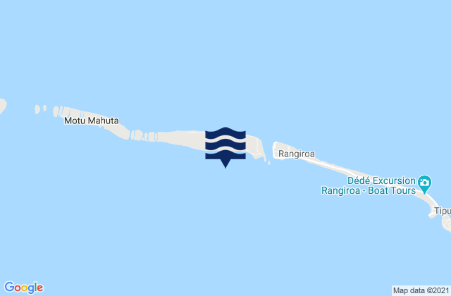 Rahiroa (Rangiroa) Island, French Polynesia潮水