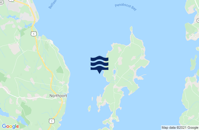 Ram Island west of West Penobscot Bay, United States潮水