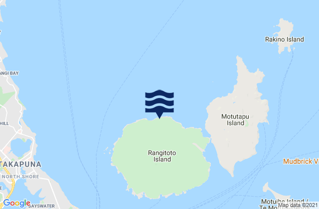 Rangitoto Island, New Zealand潮水