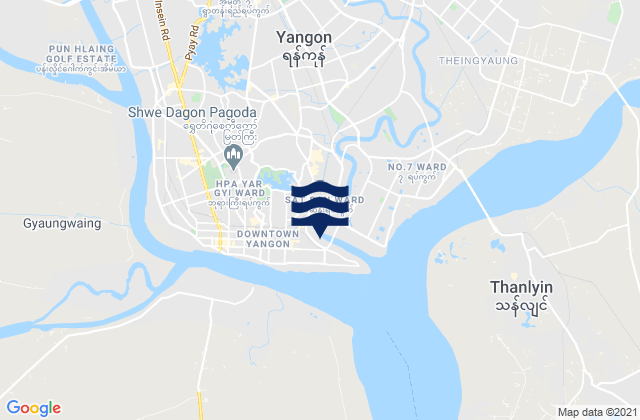 Rangoon, Myanmar潮水