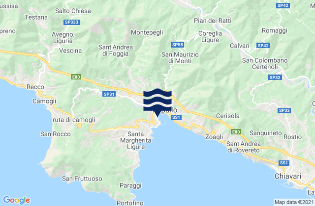 Rapallo, Italy潮水