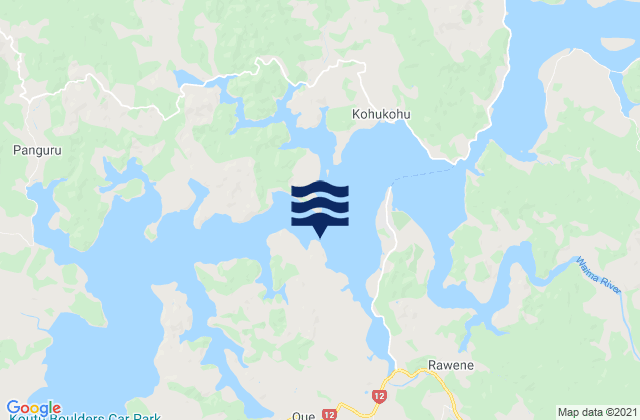 Rawene, New Zealand潮水