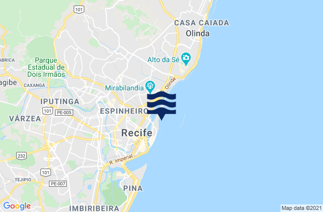 Recife, Brazil潮水