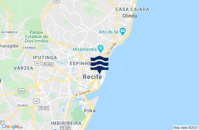Recife, Brazil潮水