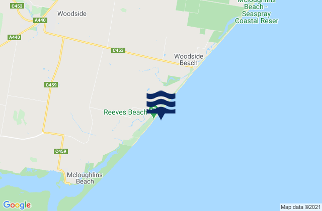 Reeves Beach, Australia潮水