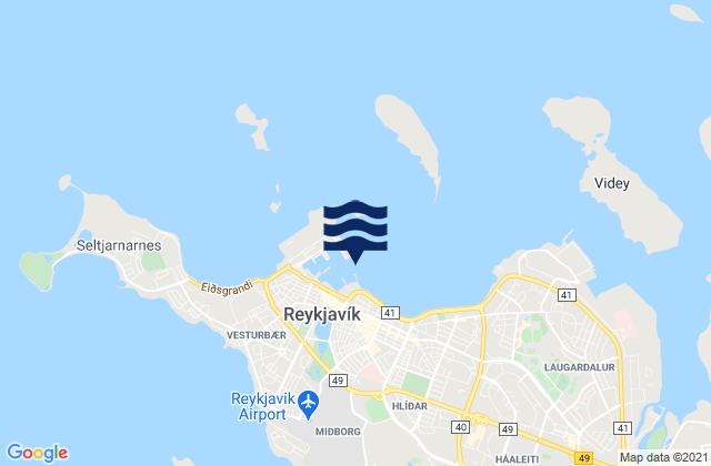 Reykjavik, Iceland潮水