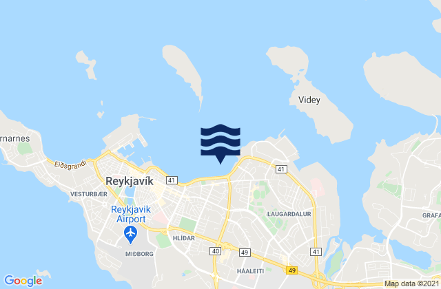 Reykjavík, Iceland潮水