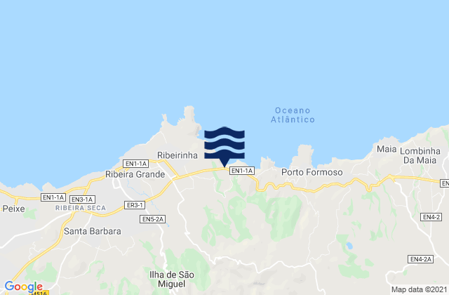 Ribeira Grande, Portugal潮水
