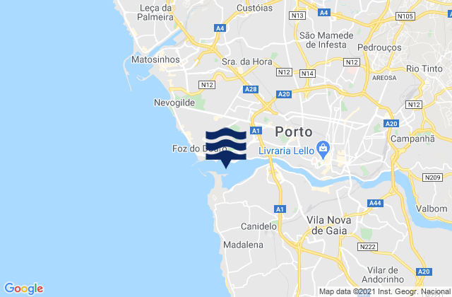 Rio Douro Entrance, Portugal潮水