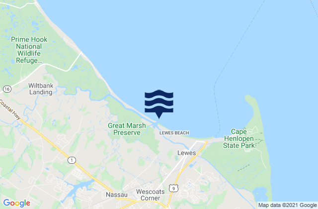 Roosevelt Inlet Bay, United States潮水