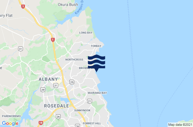 Rothesay Bay, New Zealand潮水