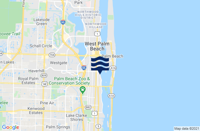Royal Palm Estates, United States潮水