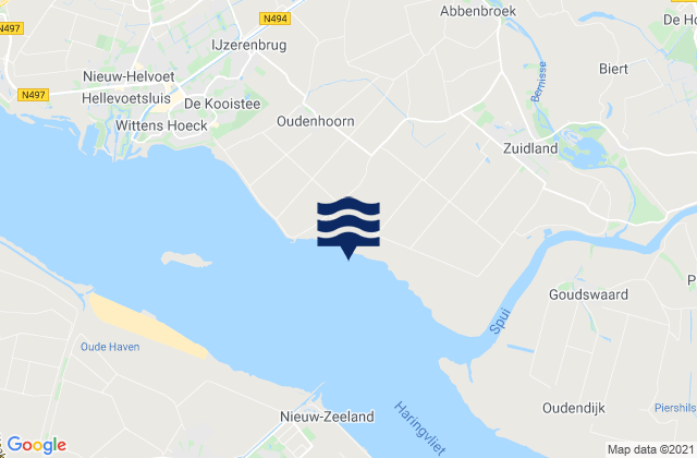 Rozenburgsesluis noordzijde, Netherlands潮水